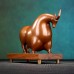 Rich Cow Copper Ornament 
